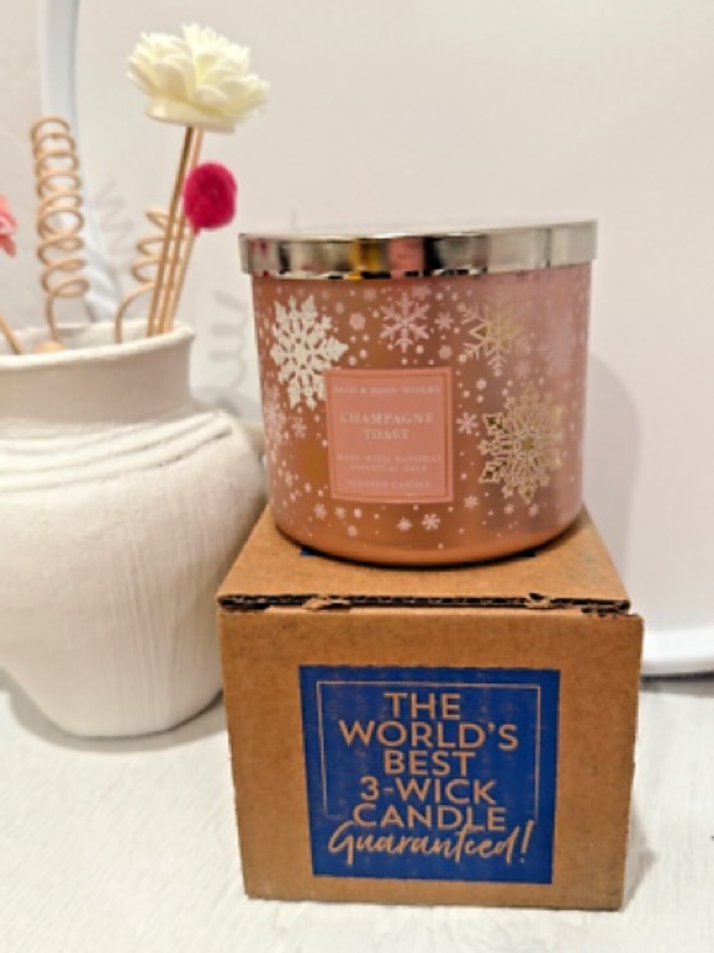 Empty Glass Jar CHAMPAGNE TOAST - Picture 4 of 5